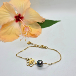 les-bijoux-de-pims-bracelet-hibiscus-doré-perle-tahiti
