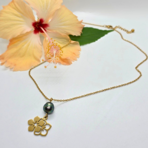 les-bijoux-de-pims-collier-doré-duo-fleurs-perle-tahiti